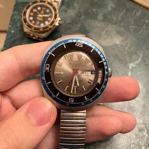 North Star Men's Vintage 17 Jewel Skindiver Wristwatch